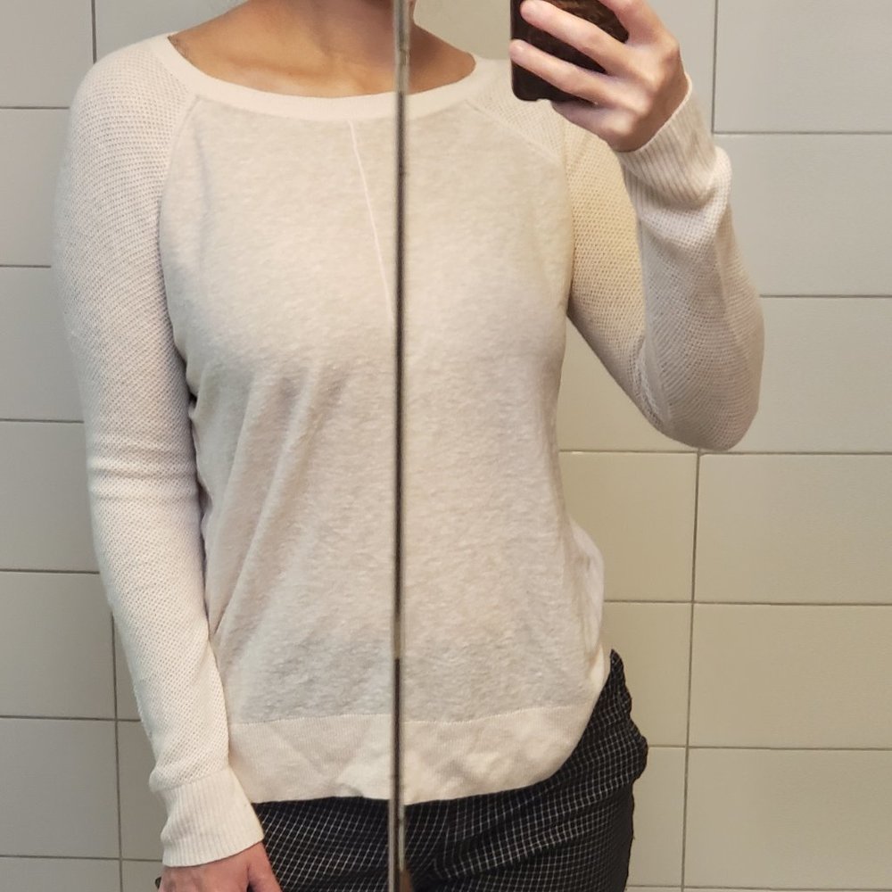 GAP Natural Oatmeal Cream Linen Sweater Shirt (NWT)